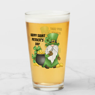 Saint Patrick's Day kabouter bier Glas