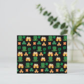 Saint Patrick's Day Keltisch, Iers grappig bier, c Briefkaart (Staand voorkant)
