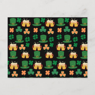 Saint Patrick's Day Keltisch, Iers grappig bier, c Briefkaart