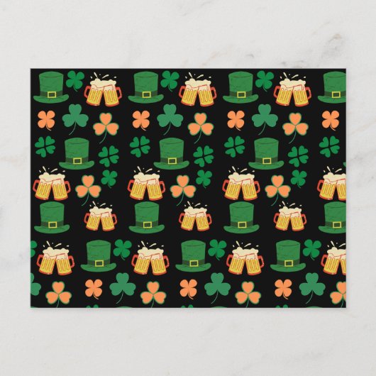 Saint Patrick's Day Keltisch, Iers grappig bier, c Briefkaart (Voorkant)
