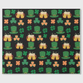 Saint Patrick's Day Keltisch, Iers grappig bier, c Cadeaupapier (Vlak)