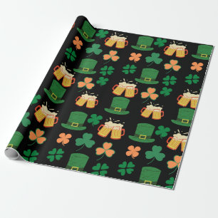Saint Patrick's Day Keltisch, Iers grappig bier, c Cadeaupapier