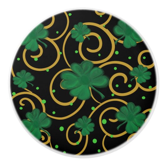 Saint Patricks Day Keramische Knop (Voorkant)