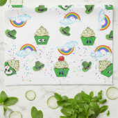 Saint Patrick's Day Keuken Handdoek Cupcakes (Gevouwen)