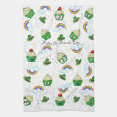 Saint Patrick's Day Keuken Handdoek Cupcakes (Verticaal)