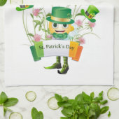 Saint Patrick's Day Keuken Handdoek Leprechaun (Gevouwen)
