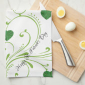 Saint Patrick's Day Keuken Handdoek Shamrocks (Quarter Fold)
