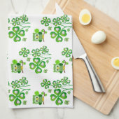 Saint Patrick's Day Keuken Handdoek Uil (Quarter Fold)