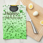 Saint Patrick's Day Kitchen Hand Towel Leprechaun Theedoek (Quarter Fold)