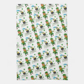 Saint Patrick's Day Kitchen Hand Towel Leprechaun Theedoek (Verticaal)