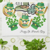 Saint Patrick's Day Kitchen Hand Towel Leprechaun Theedoek (Gevouwen)