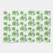 Saint Patrick's Day Kitchen Hand Towel Owl Theedoek (Horizontaal)