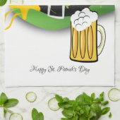 Saint Patrick's Day Kitchen Hand Towel Pet Beer Theedoek (Gevouwen)