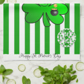 Saint Patrick's Day Kitchen Hand Towel Shamrock Theedoek (Gevouwen)