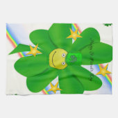 Saint Patrick's Day Kitchen Hand Towel Shamrock Theedoek (Horizontaal)