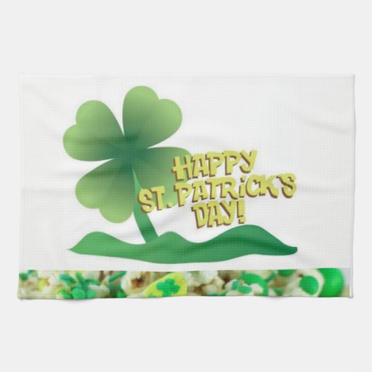Saint Patrick's Day Kitchen Hand Towel Theedoek (Horizontaal)