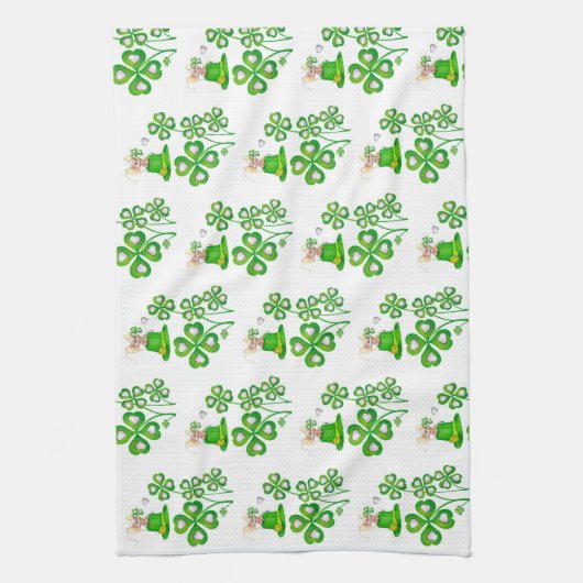 Saint Patrick's Day Kitchen Hand Towel Theedoek (Verticaal)