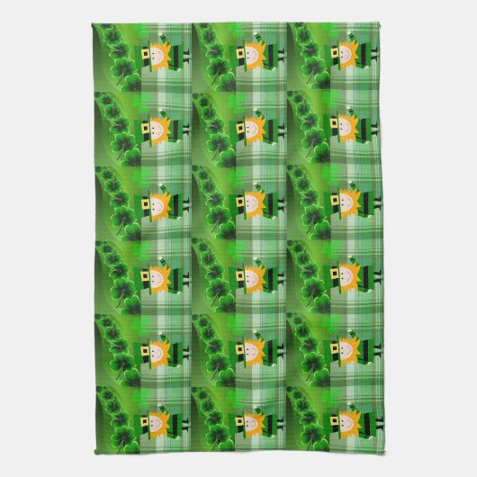 Saint Patrick's Day Kitchen Hand Towel Theedoek (Verticaal)