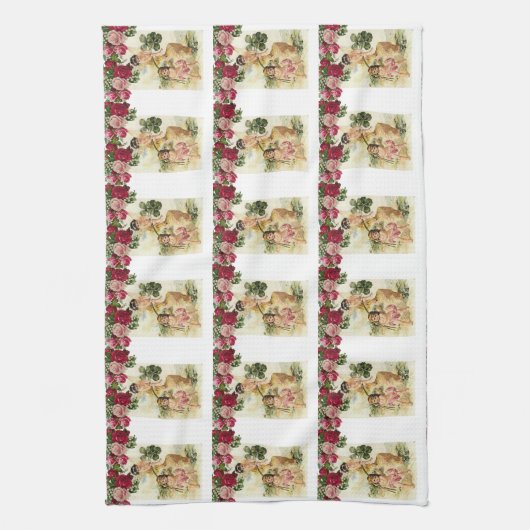 Saint Patrick's Day Kitchen Hand Towel Theedoek (Verticaal)