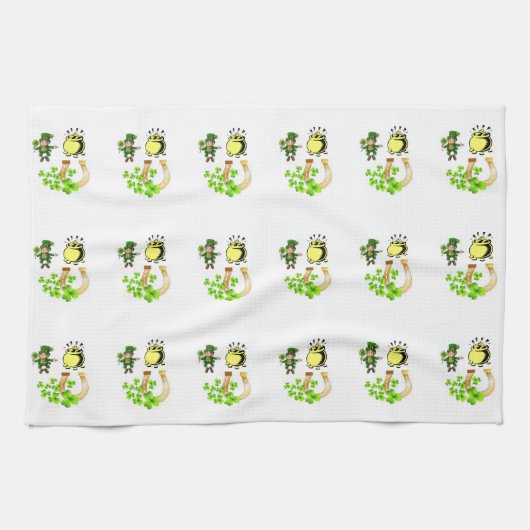 Saint Patrick's Day Kitchen Hand Towel Theedoek (Horizontaal)