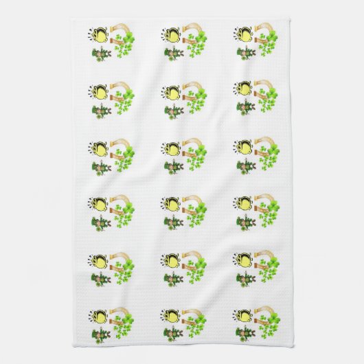 Saint Patrick's Day Kitchen Hand Towel Theedoek (Verticaal)