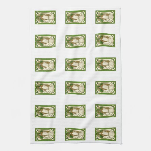 Saint Patrick's Day Kitchen Hand Towel Theedoek (Verticaal)