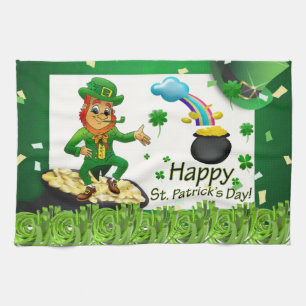 Saint Patrick's Day Kitchen Hand Towel Theedoek