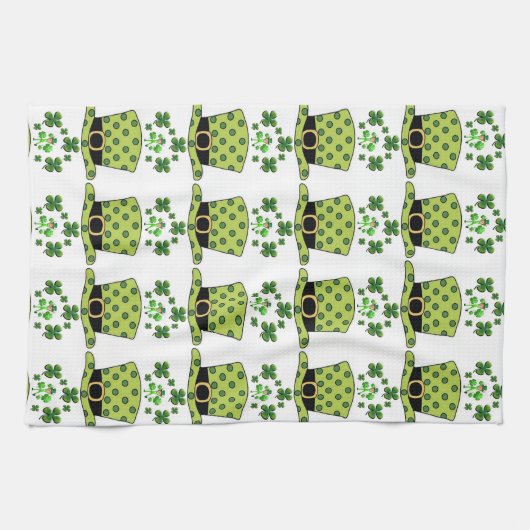Saint Patrick's Day Kitchen Hand Towel Theedoek (Horizontaal)