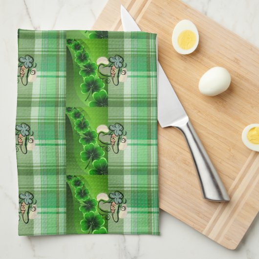 Saint Patrick's Day Kitchen Hand Towel Theedoek (Quarter Fold)