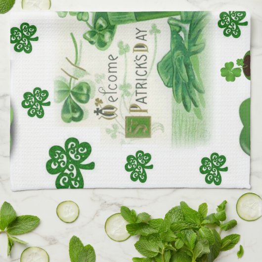 Saint Patrick's Day Kitchen Hand Towel Theedoek (Gevouwen)