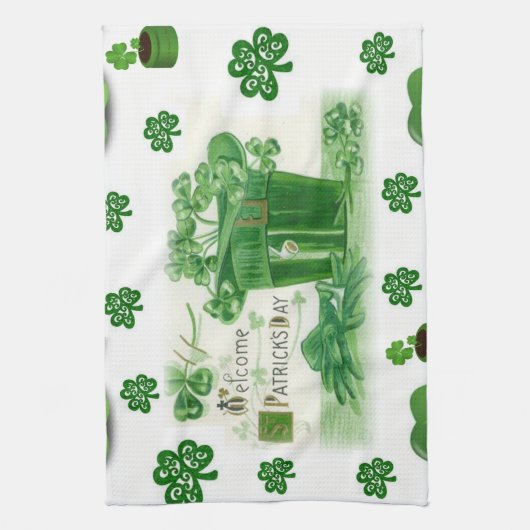 Saint Patrick's Day Kitchen Hand Towel Theedoek (Verticaal)