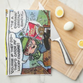 Saint Patrick's Day Kitchen Hand Towel Theedoek (Quarter Fold)