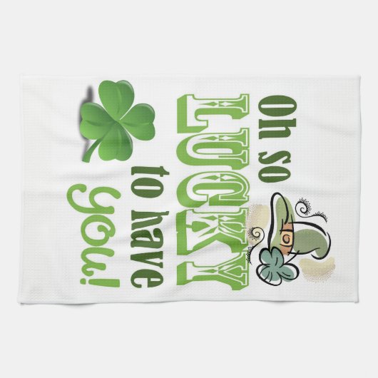 Saint Patrick's Day Kitchen Hand Towel Theedoek (Horizontaal)