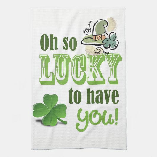 Saint Patrick's Day Kitchen Hand Towel Theedoek (Verticaal)