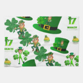 Saint Patrick's Day Kitchen Hand Towel Theedoek (Horizontaal)