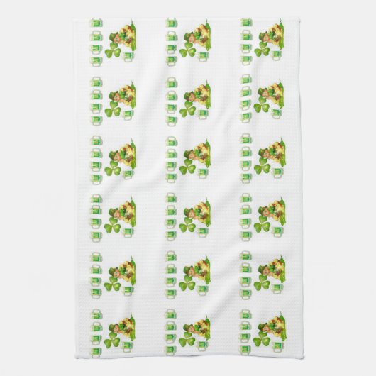 Saint Patrick's Day Kitchen Hand Towel Theedoek (Verticaal)