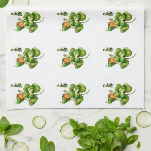 Saint Patrick's Day Kitchen Hand Towel Theedoek (Gevouwen)