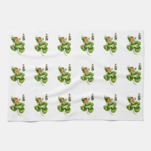 Saint Patrick's Day Kitchen Hand Towel Theedoek (Horizontaal)