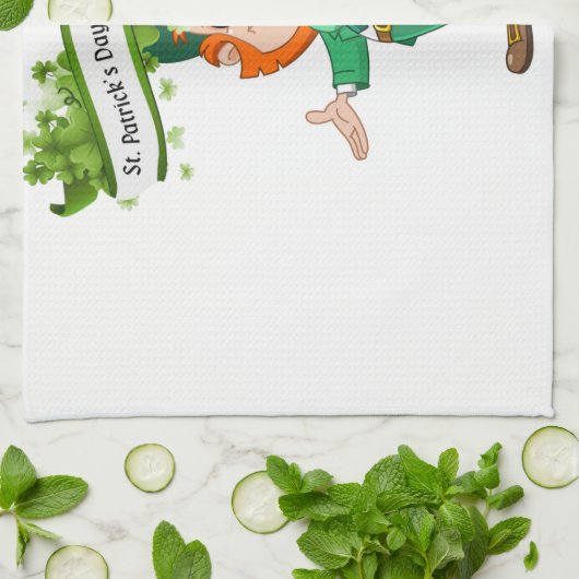 Saint Patrick's Day Kitchen Hand Towel Theedoek (Gevouwen)
