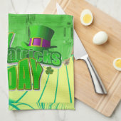 Saint Patrick's Day Kitchen Hand Towel Theedoek (Quarter Fold)