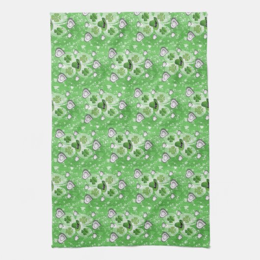 Saint Patrick's Day Kitchen Hand Towel Theedoek (Verticaal)
