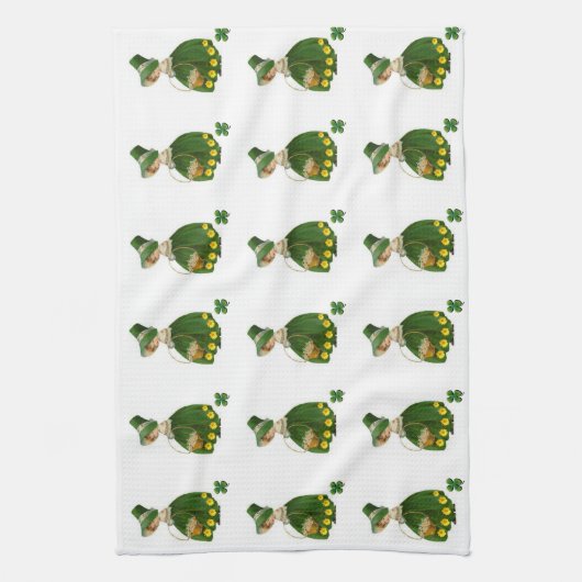 Saint Patrick's Day Kitchen Hand Towel Theedoek (Verticaal)