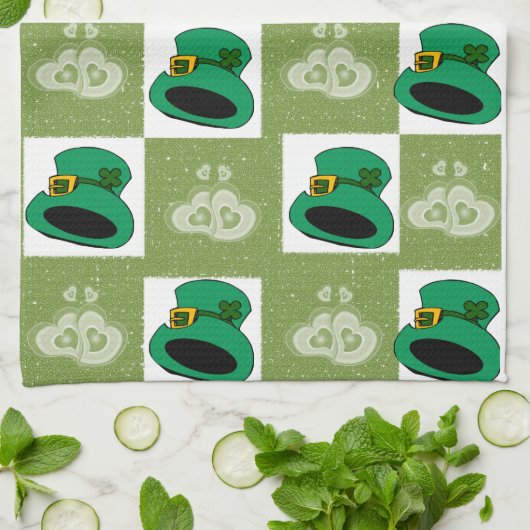 Saint Patrick's Day Kitchen Hand Towel Theedoek (Gevouwen)