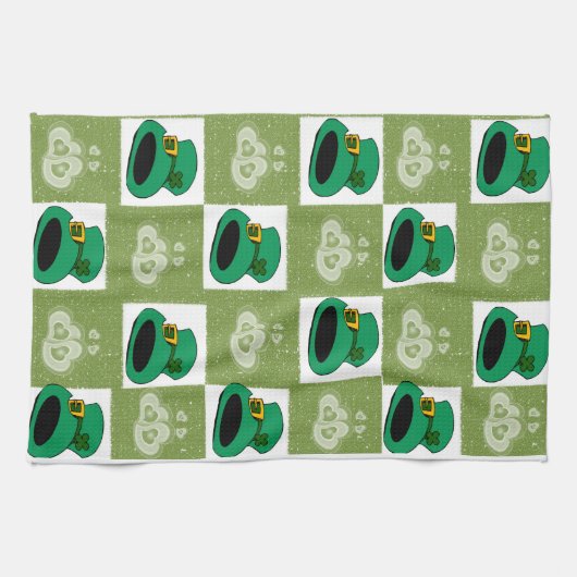 Saint Patrick's Day Kitchen Hand Towel Theedoek (Horizontaal)