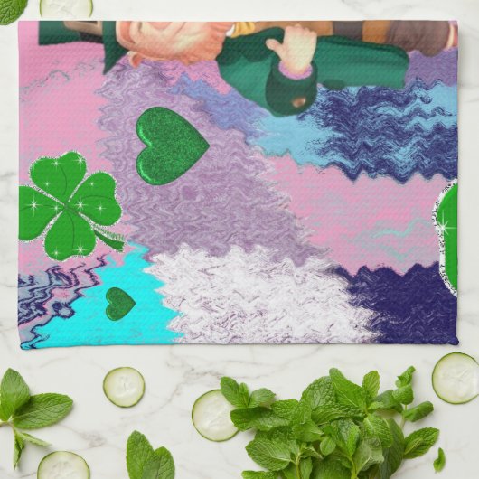 Saint Patrick's Day Kitchen Hand Towel Theedoek (Gevouwen)