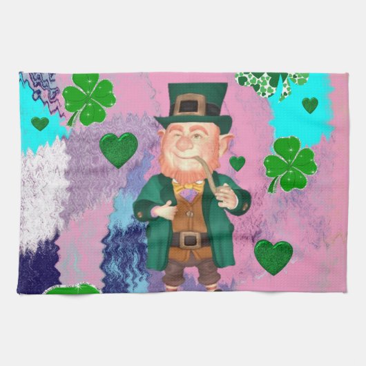 Saint Patrick's Day Kitchen Hand Towel Theedoek (Horizontaal)
