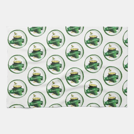 Saint Patrick's Day Kitchen Hand Towel Theedoek (Horizontaal)