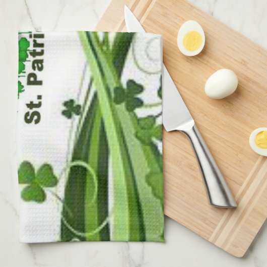 Saint Patrick's Day Kitchen Hand Towel Theedoek (Quarter Fold)