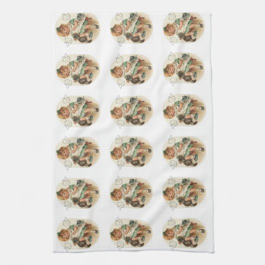 Saint Patrick's Day Kitchen Hand Towel Theedoek (Verticaal)