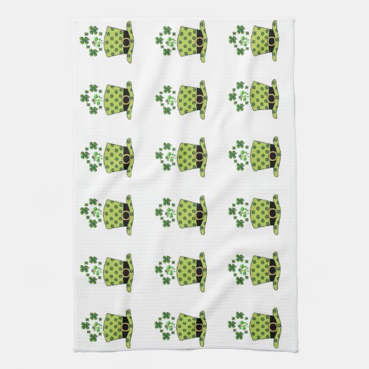 Saint Patrick's Day Kitchen Hand Towel Theedoek (Verticaal)